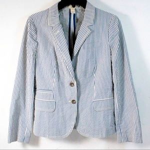 J. CREW Seersucker Blazer JCREW